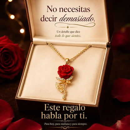 El collar que le recuerda todos los días que tu amor no se marchita