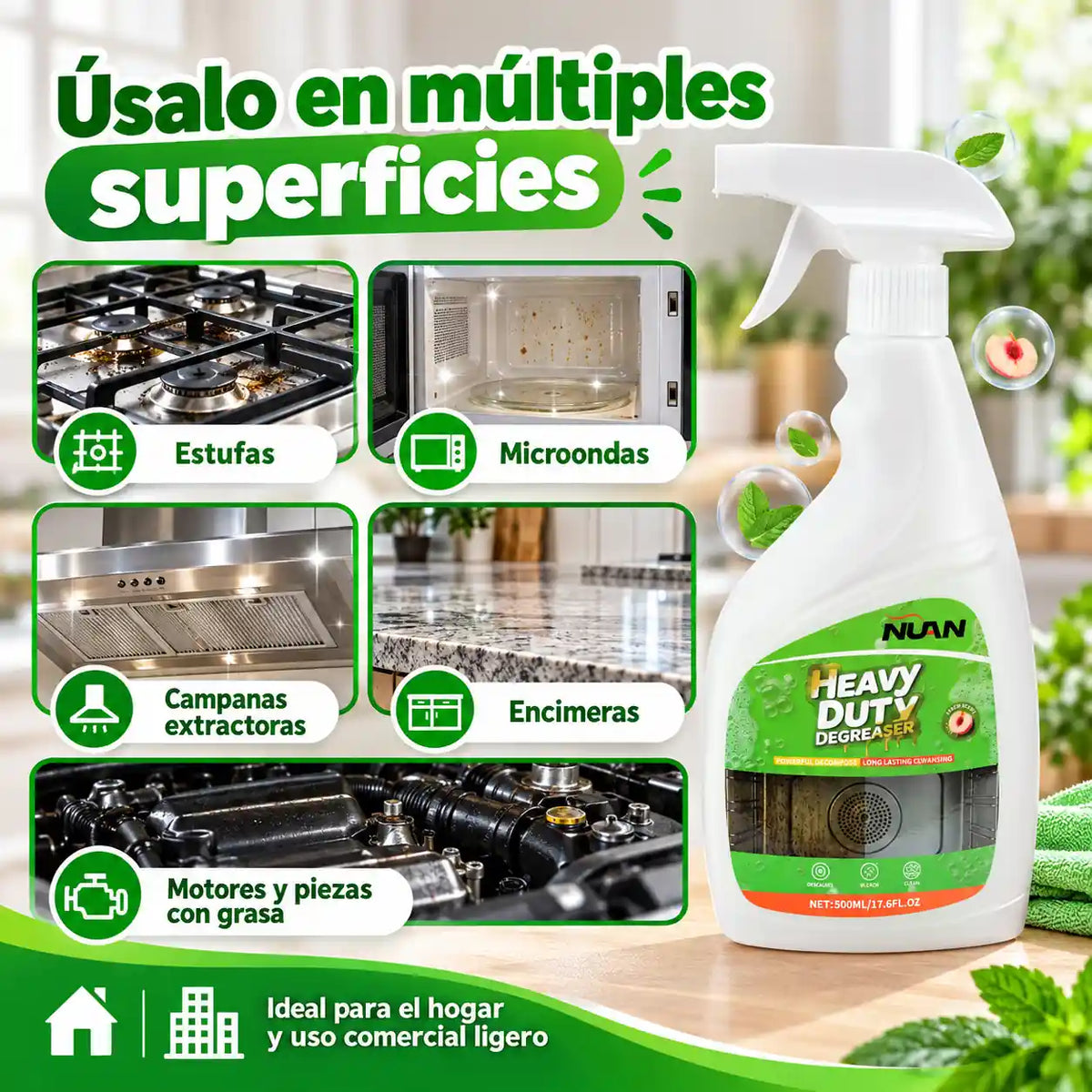 El spray que derrite la grasa de tu cocina en segundos sin tallar