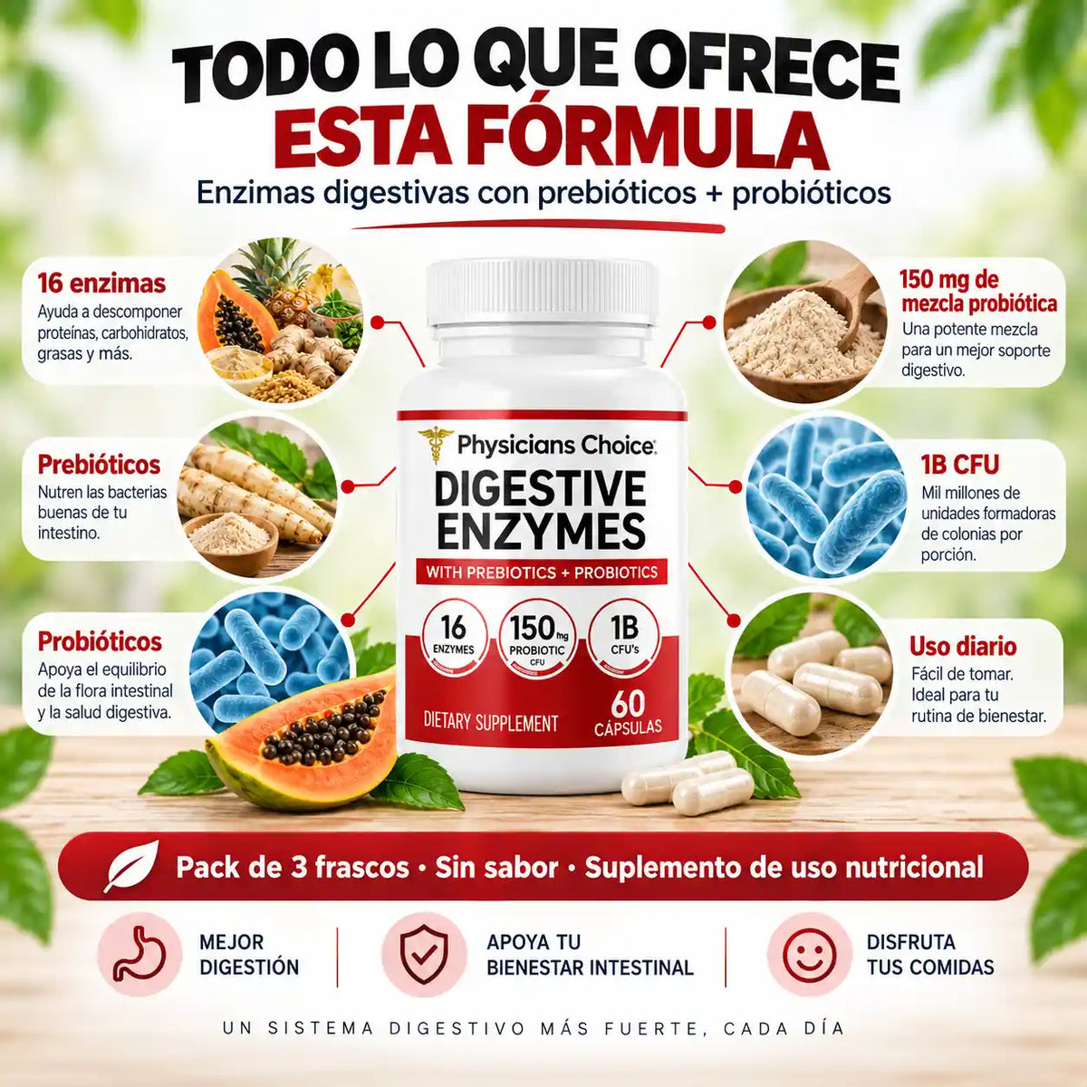 Termina con la hinchazón después de cada comida sin dejar de comer lo que te gusta