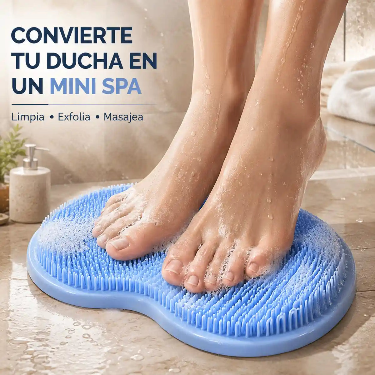 La almohadilla que convierte tu ducha en un spa sin tallar fuerte