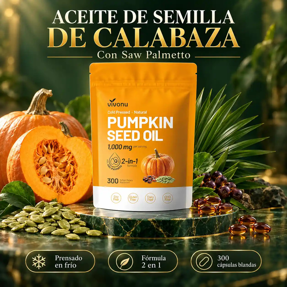 El aceite de semilla de calabaza que cuida tu próstata y frena la caída del cabello sin químicos
