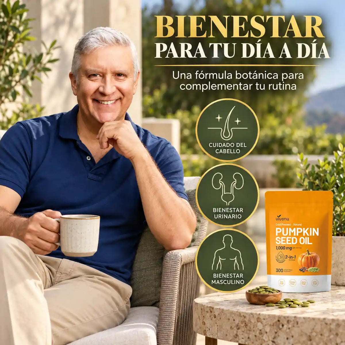 El aceite de semilla de calabaza que cuida tu próstata y frena la caída del cabello sin químicos