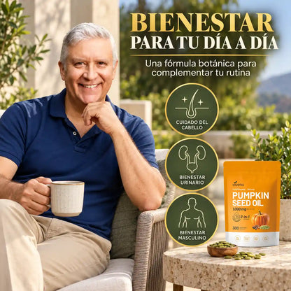 El aceite de semilla de calabaza que cuida tu próstata y frena la caída del cabello sin químicos