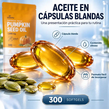 El aceite de semilla de calabaza que cuida tu próstata y frena la caída del cabello sin químicos