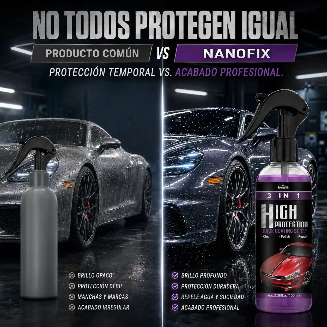 El spray cerámico que blinda tu pintura con brillo de agencia sin pisar un taller
