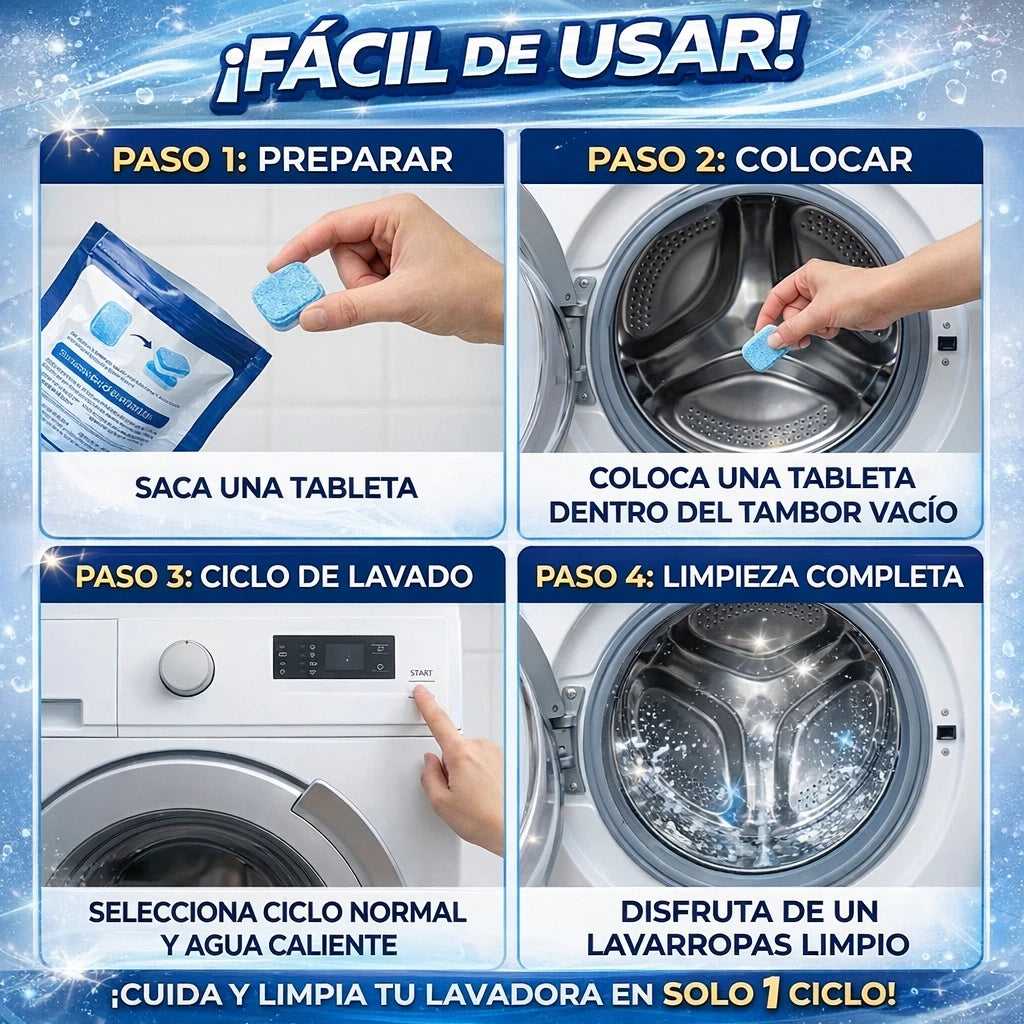 Tu lavadora tiene suciedad invisible… elimínala en 1 uso ⚠️🧼