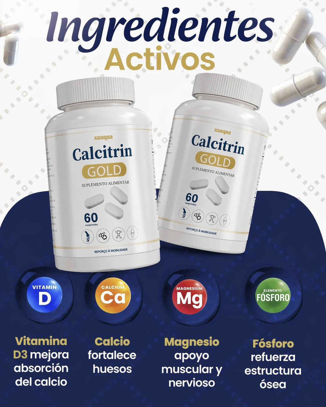 Cápsulas que desinflaman y fortalecen las articulaciones A1